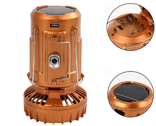 Ventilateur Compact avec Lampe LED Intégrée